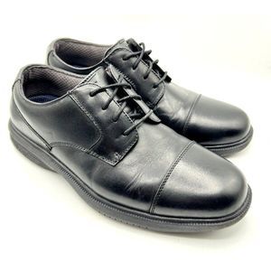 Nunn Bush Comfort Gel Men's Melvin Street Black Cap Toe Oxford Size 9.5 M